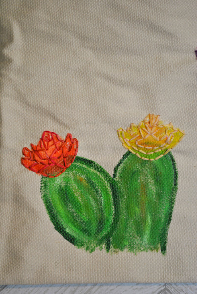 Multicolored Cactus Tote Bag