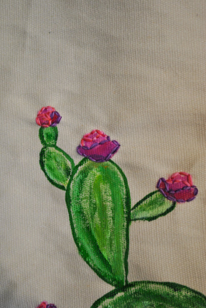 Pink + Purple Cactus Tote Bag