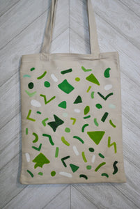 Green Terrazzo Tote Bag