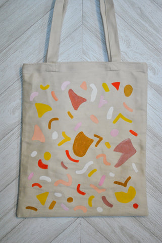 Yellow Terrazzo Tote Bag