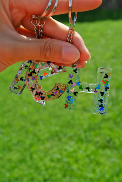 The Mouse Letter Key Chain