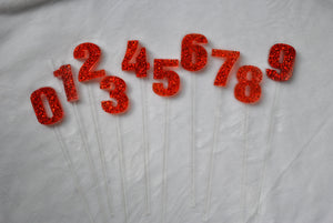 Numbers Dessert Toppers Set