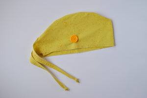 Speckled Yellow Surgical Scrub Cap